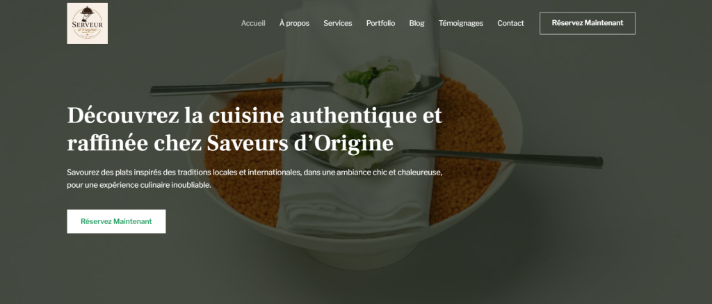 PROJET RESTAURANT saveur d'origine